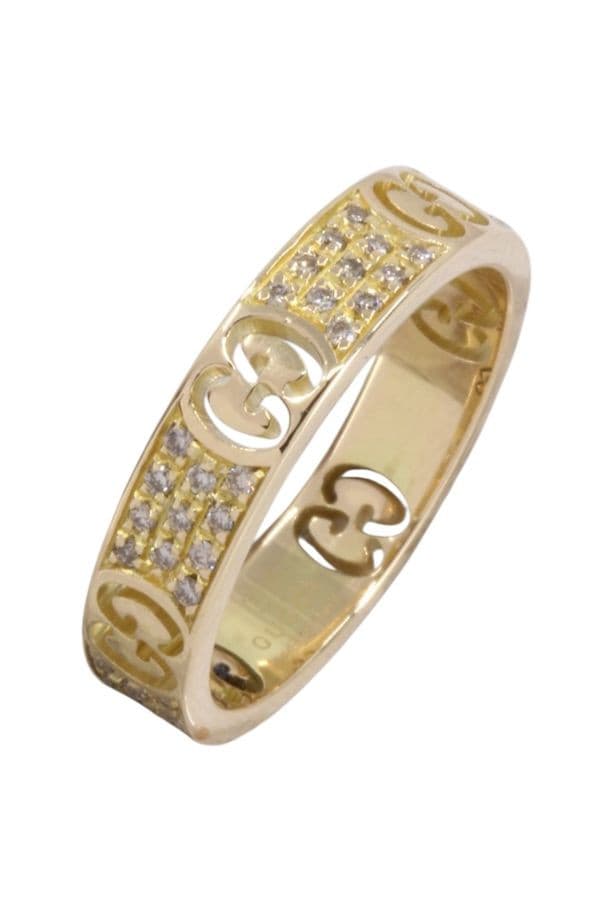 BAGUE GUCCI "ICON" DIAMANTS — vue 3