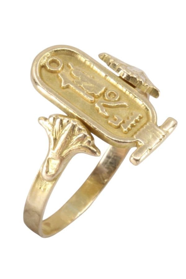 BAGUE CARTOUCHE ÉGYPTIEN — vue 4