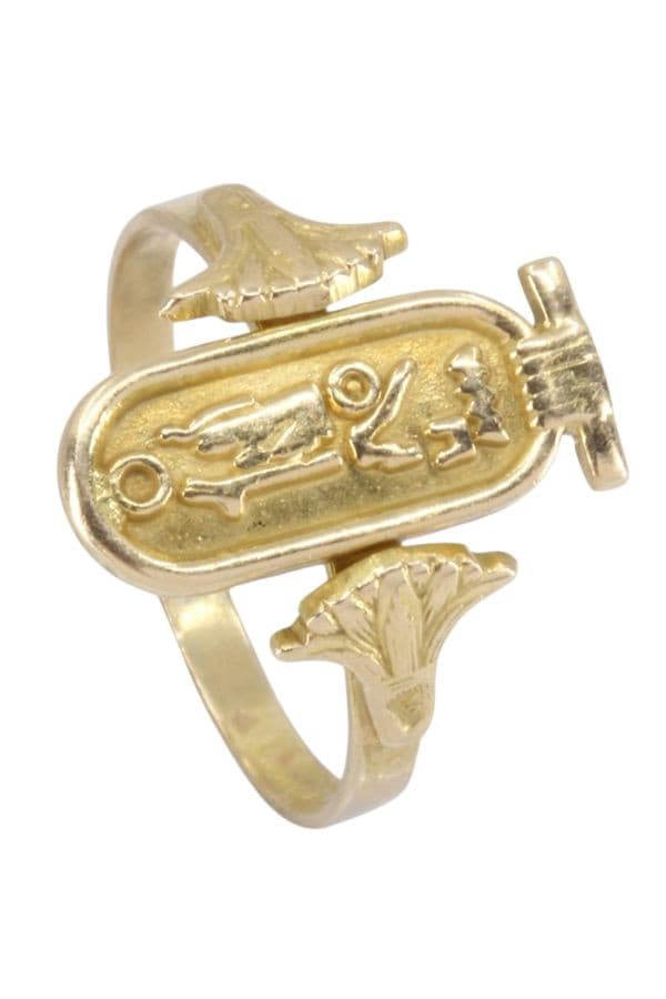 BAGUE CARTOUCHE ÉGYPTIEN — vue 3