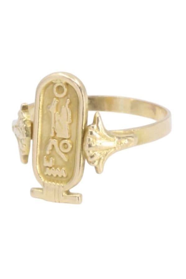 BAGUE CARTOUCHE ÉGYPTIEN — vue 6