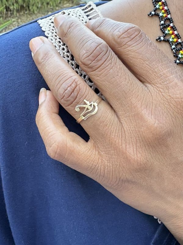 BAGUE OEIL D'HORUS — vue 2