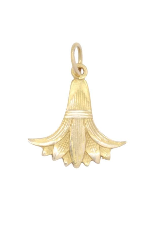 PENDENTIF FLEUR DE LOTUS ÉGYPTIEN — vue 1
