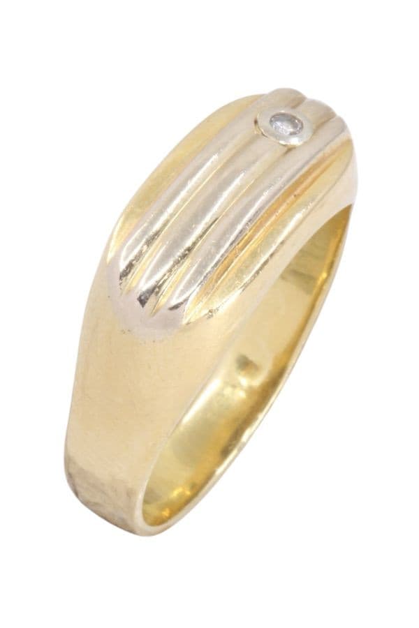CHEVALIÈRE MODERNE DIAMANT — vue 3