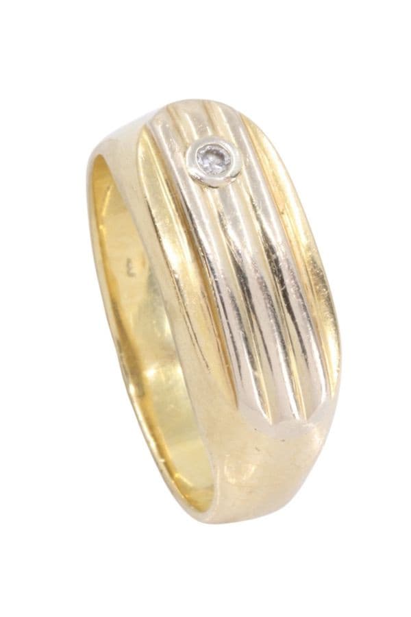 CHEVALIÈRE MODERNE DIAMANT — vue 5