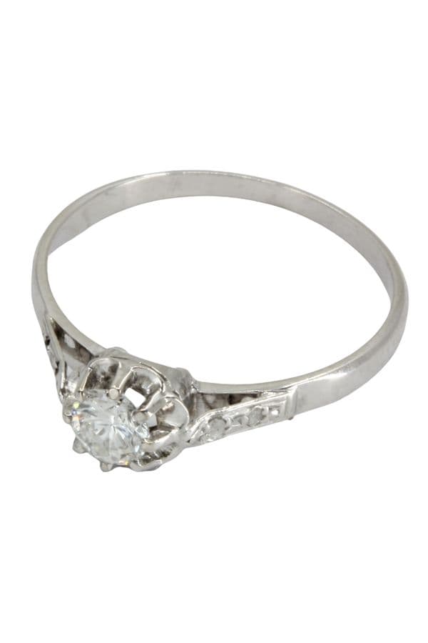 SOLITAIRE DIAMANT 0.25 CARAT — vue 3