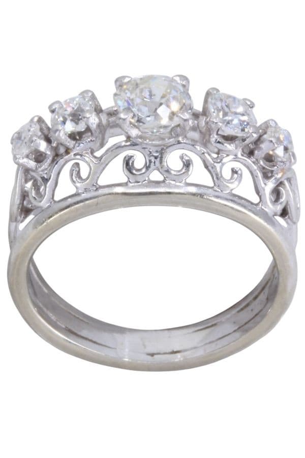 BAGUE JARRETIÈRE DIAMANTS — vue 1