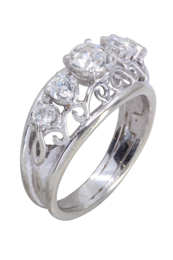 BAGUE JARRETIÈRE DIAMANTS — vue 3