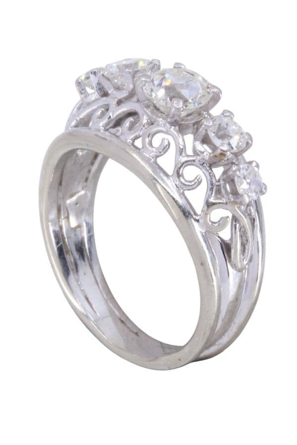 BAGUE JARRETIÈRE DIAMANTS — vue 4
