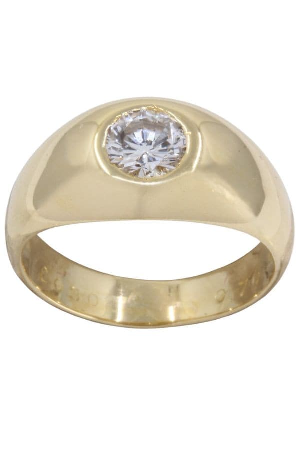 BAGUE JONC ANGLAIS 0.70 CARAT — vue 1