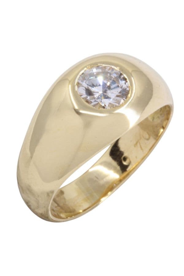 BAGUE JONC ANGLAIS 0.70 CARAT — vue 3