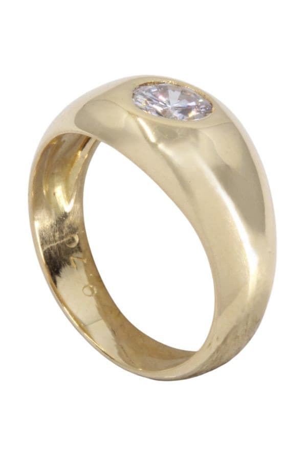 BAGUE JONC ANGLAIS 0.70 CARAT — vue 4