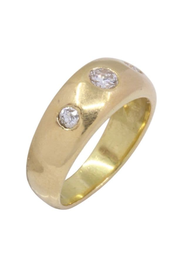 BAGUE JONC DIAMANTS — vue 3