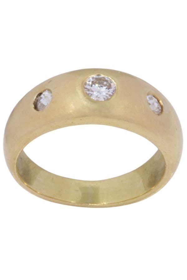 BAGUE JONC DIAMANTS — vue 1