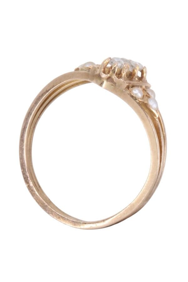 BAGUE NAPOLÉON III PERLES — vue 4