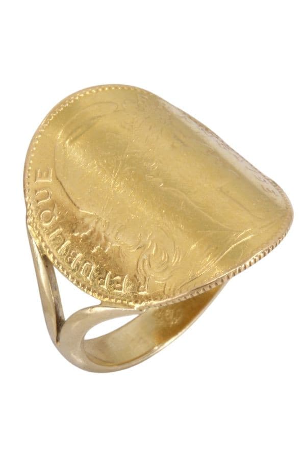 BAGUE PIÈCE 10 FRANCS — vue 3