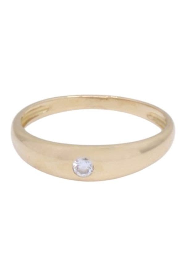 BAGUE JONC ANGLAIS DIAMANT — vue 6