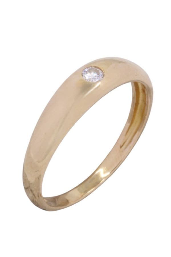 BAGUE JONC ANGLAIS DIAMANT — vue 3