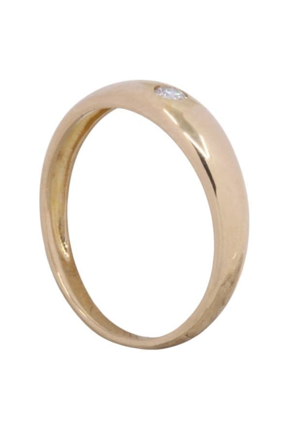 BAGUE JONC ANGLAIS DIAMANT — vue 4