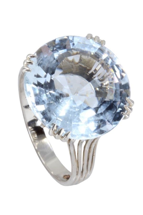 BAGUE AIGUE-MARINE 1950' — vue 5