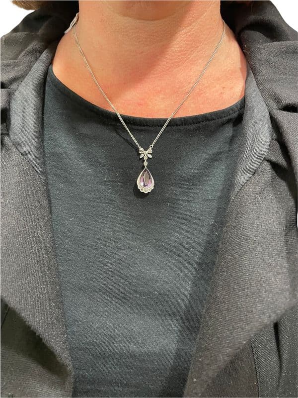 COLLIER ANCIEN AMÉTHYSTE — vue 2