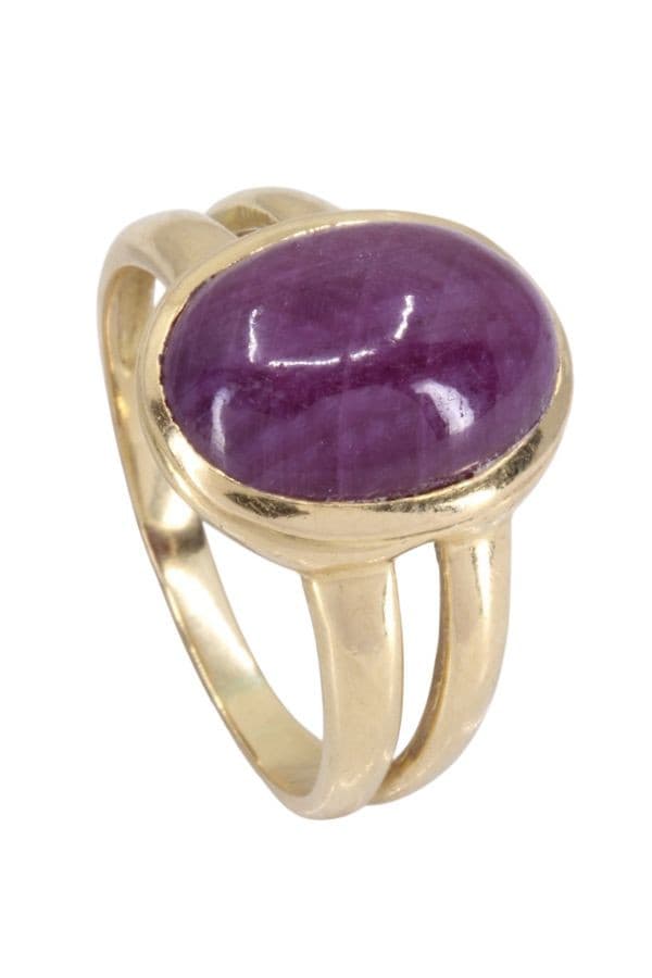BAGUE RUBIS CABOCHON — vue 5