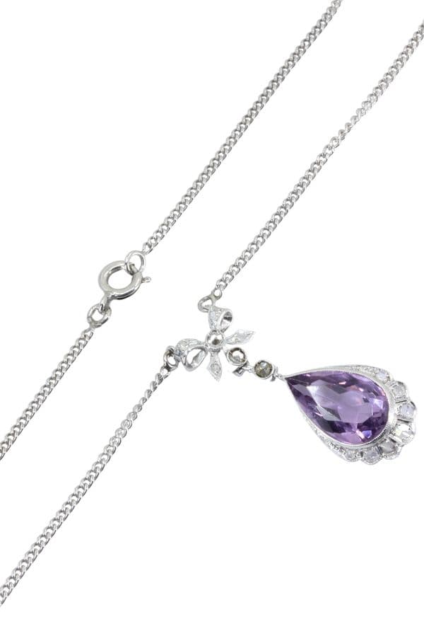 COLLIER ANCIEN AMÉTHYSTE — vue 3