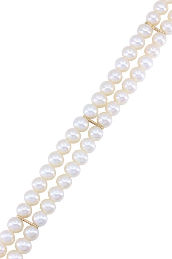 BRACELET PERLES 2 RANGS — vue 3