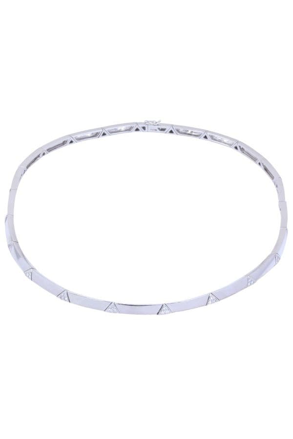 COLLIER DIAMANTS MODERNE — vue 2