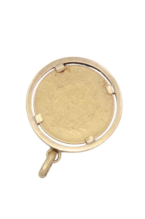 PENDENTIF PIÈCE 10 FRANCS — vue 2