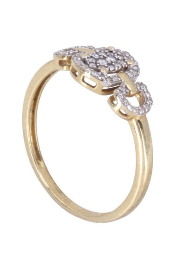 BAGUE MODERNE DIAMANTS — vue 4