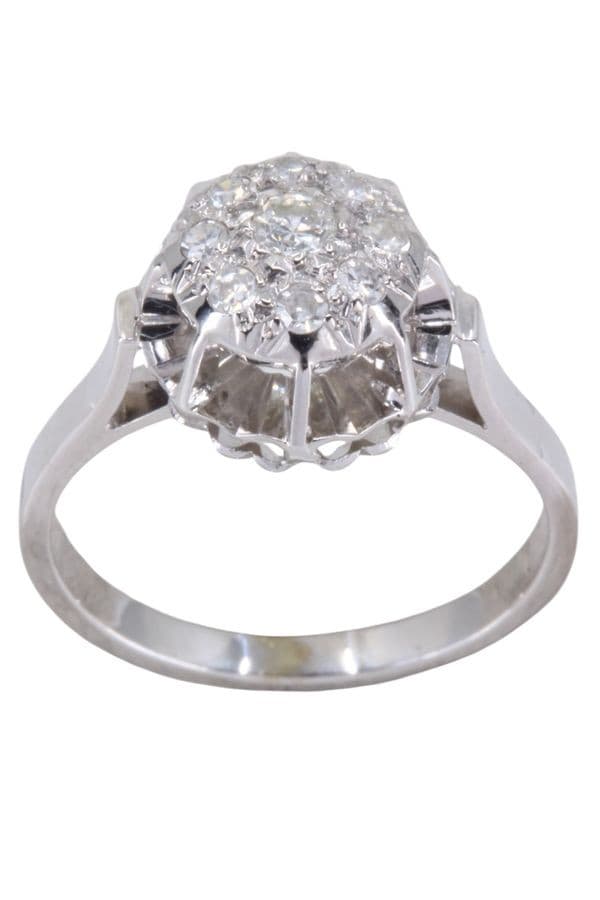 BAGUE STYLE SOLITAIRE DIAMANTS — vue 1