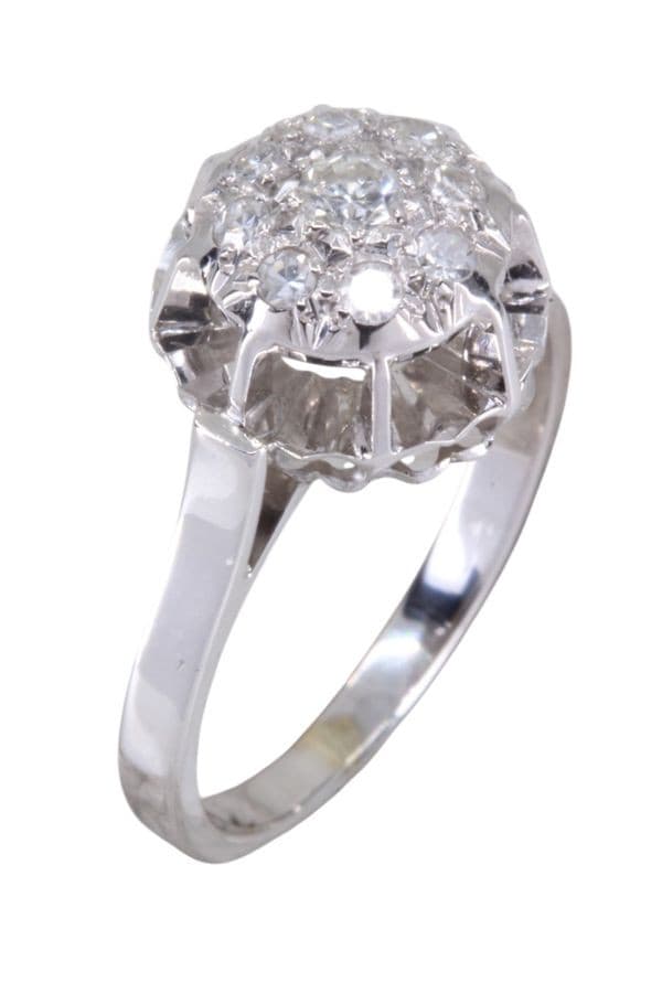 BAGUE STYLE SOLITAIRE DIAMANTS — vue 2