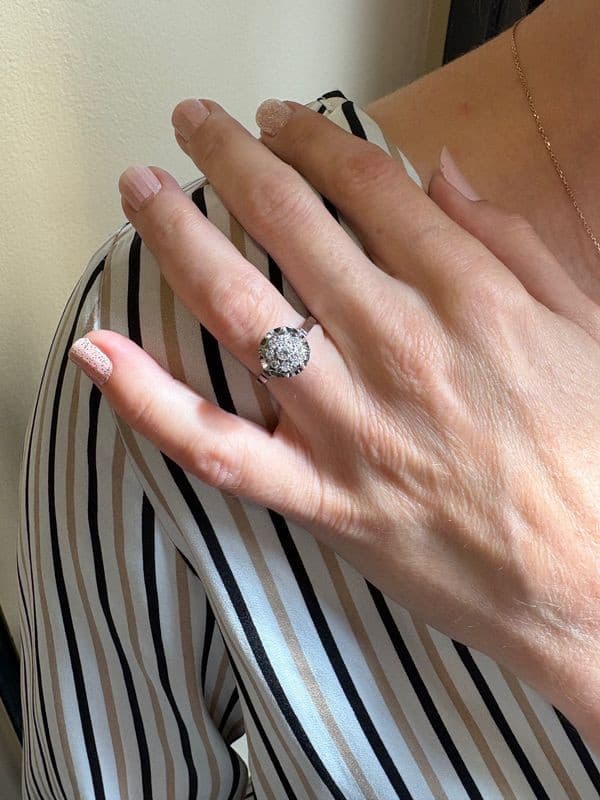 BAGUE STYLE SOLITAIRE DIAMANTS — vue 6