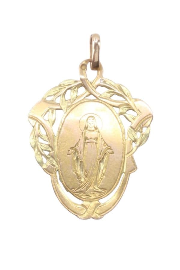 PENDENTIF VIERGE ANCIEN — vue 1