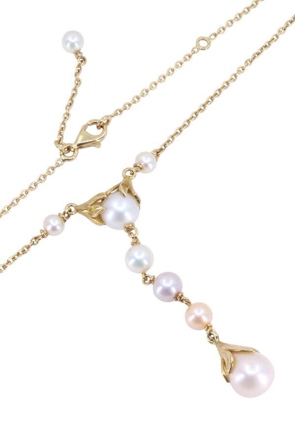 COLLIER CENTRE PERLES — vue 3