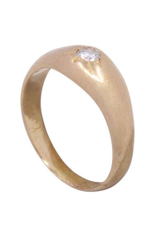 BAGUE JONC ANGLAIS DIAMANT — vue 4