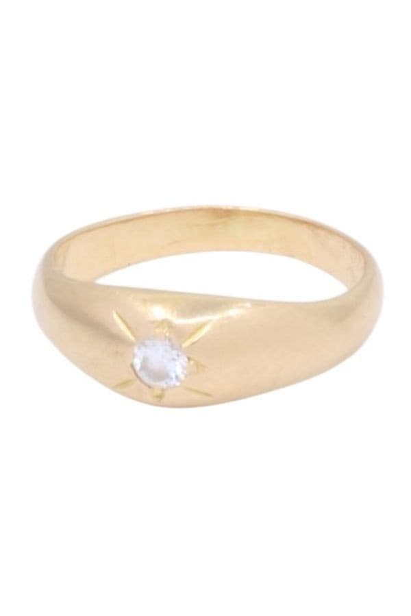 BAGUE JONC ANGLAIS DIAMANT — vue 6