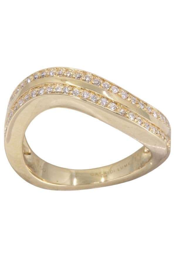 BAGUE MODERNE DIAMANTS — vue 1