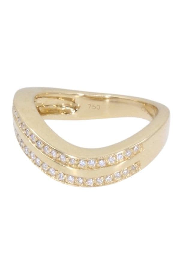 BAGUE MODERNE DIAMANTS — vue 5
