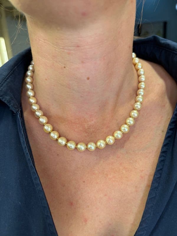COLLIER DE PERLES CHOKER — vue 2