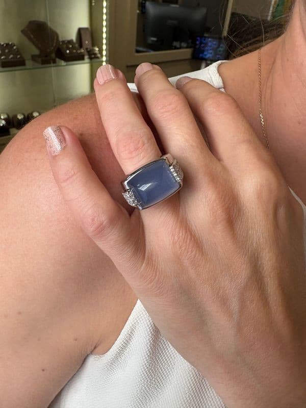 BAGUE MAUBOUSSIN CABOCHON — vue 2