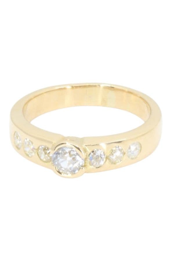 BAGUE JONC DIAMANTS — vue 6