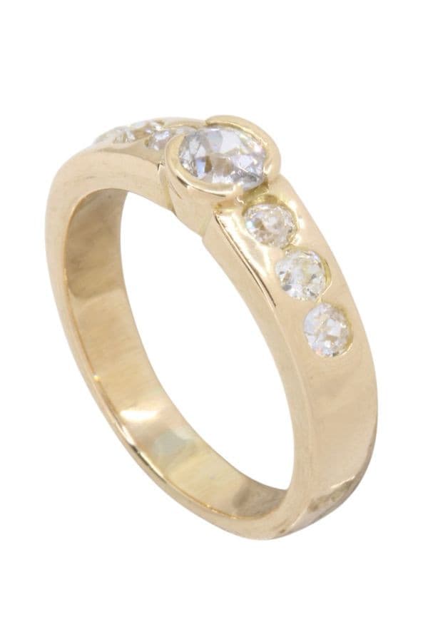BAGUE JONC DIAMANTS — vue 4