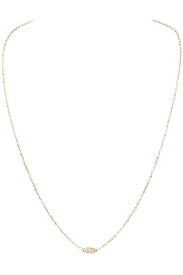 COLLIER CENTRE DIAMANTS — vue 1