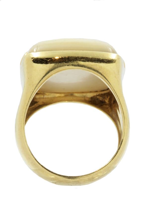 BAGUE STYLE CHEVALIÈRE NACRE — vue 6