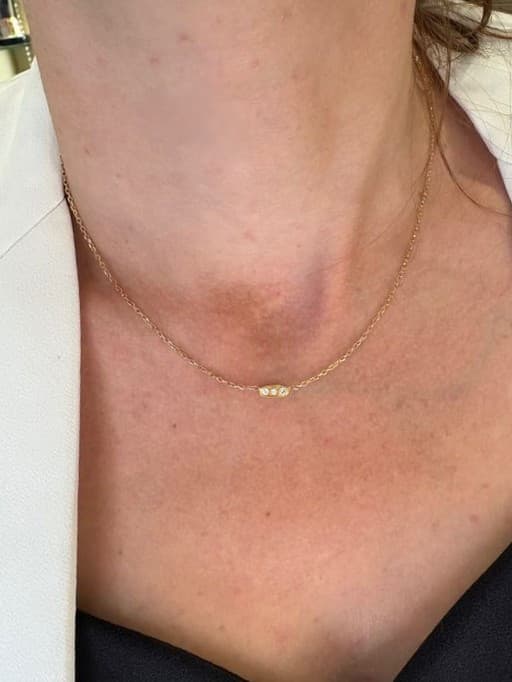 COLLIER CENTRE DIAMANTS — vue 2