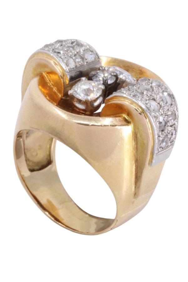 BAGUE TANK DIAMANTS — vue 4