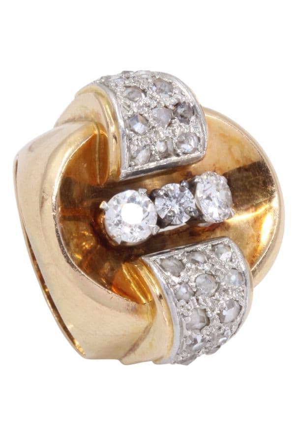 BAGUE TANK DIAMANTS — vue 5