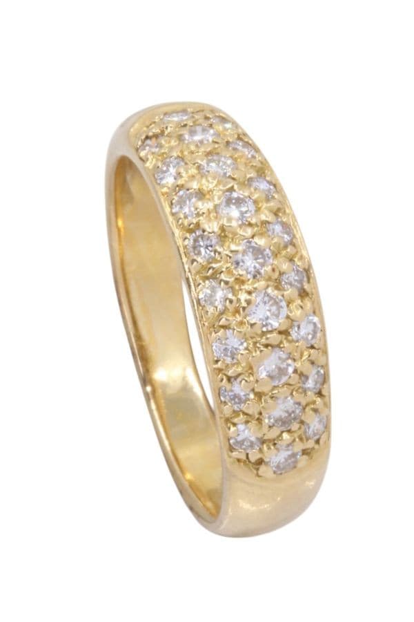BAGUE JONC PAVÉE DIAMANTS — vue 5