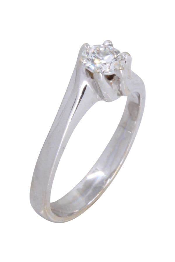 BAGUE SOLITAIRE DIAMANT — vue 3